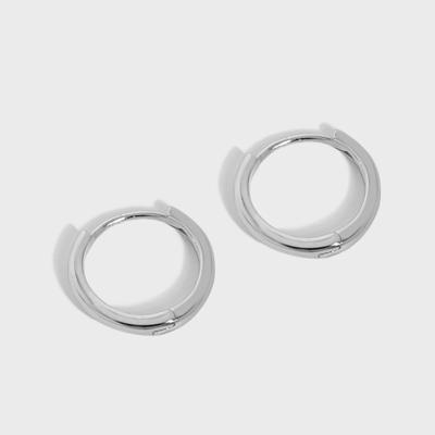 China 2021 Fashion Minimalist Geometric Jewelry Gold Tasty Earrings 925 Sterling Silver Huggie Small Hoop Earrings For Women for sale