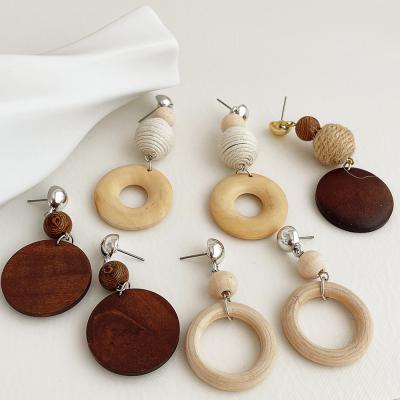 China CLASSIC Personalized Boho Simple Geometry Log Earrings for sale