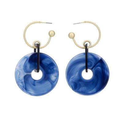 China 2021 New Fashion Blue Acrylic Classic Earrings Jeweries CLASSIC Bohemian Earrings For Women for sale