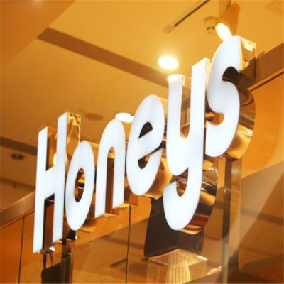 China Custom Acrylic Buildings New Products Electronic Store Names LED Letter Light Sign for sale