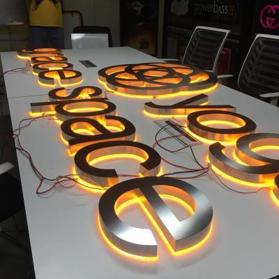 China Buildings Aluminum Letters With Backlit Lights Led Sign Board Cheap Acrylic Letters for sale