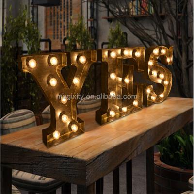 China event & Custom Party Light Sign LED Marquee Letter Alphabet Lights With English Letters for sale