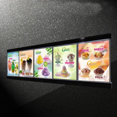 China High Quality Led Wall Hanging Restaurant Led Menu Board Light Box Round Or Square for sale