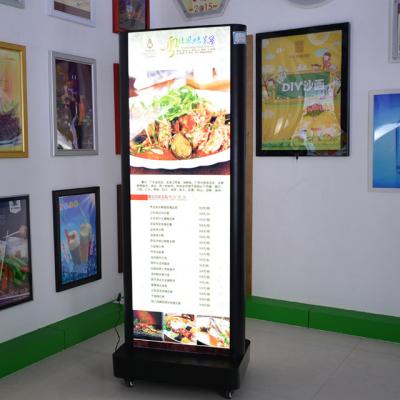 China Indoor Indoor Shop Led Advertising Signs Aluminum Frame Profile Ground Light Box for sale