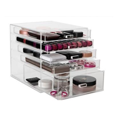 China Daily Necessities 6 Tier Acrylic Makeup Organizer Divisoria Acrylic Makeup for sale