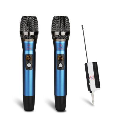 China Rechargeable Handheld Wireless Microphone UHF Unidirectional Microphone Suitable for Phones Computer Podcasts Karaoke Speaker for sale