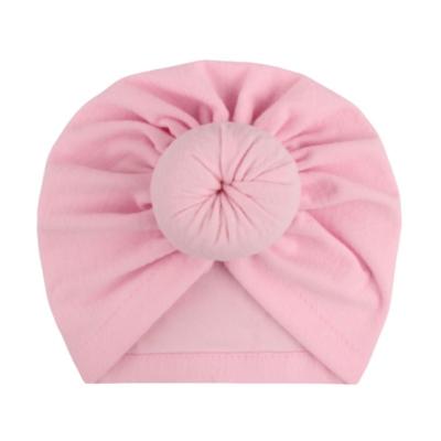 China Fashion Girls Toddler Girls Hair Accesoories Bow Hat Headband Solid Color Turban Knotted Baby Headbands Bow Hat Headband for sale