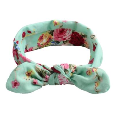 China Wholesale New Baby Headband Style Baby Print Rabbit Ear Headband Boho Fashion Hair Accessories For Kids for sale