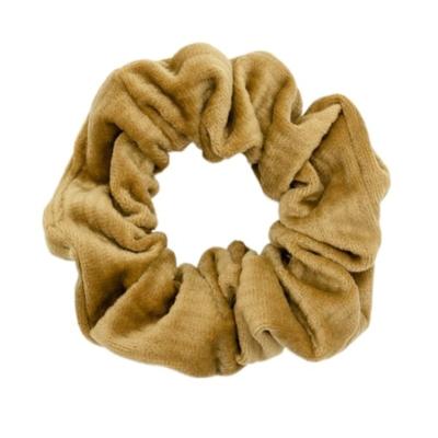 China Girl Hair Decoration Western Style Hair Accessories Solid Color Hair Ties Ponytail Velvet Hair Scrunchies For Women for sale