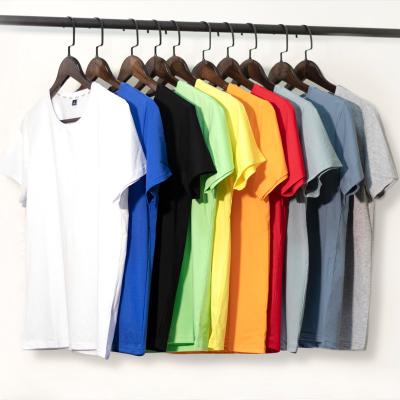 China Other New 2023 Summer Cotton Men's Fashion Casual Solid O Neck Simple Custom Men's T-shirt Soft Plus Size Loose Short Sleeve T-shirt for sale