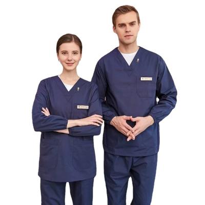 China New Quality Hospital Polyester Breathable Cotton Customized Uniforms Wash Hands Clothes Brush Hand Wear Beauty Slot Set Work Clothes for sale