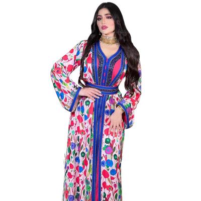 China 2023 New Lady Vestidos Modal Hot Sale Female Elegant Copy Abaya Turkish Middle East Muslim Custom Women Set Long Dinner Dress for sale