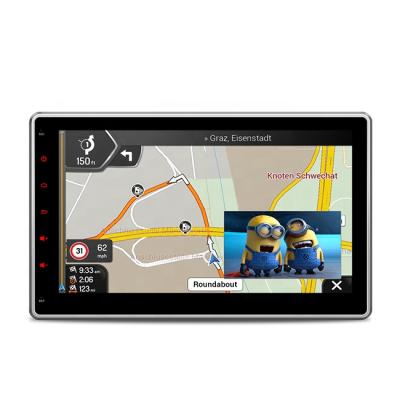 China GPS 10.1 Inch Universal 2 Auto Din Car Multimedia Player With Built-in DSP Screen Mirroring Steering Wheel Controls for sale