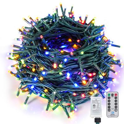 China 300LED Mini LED Christmas Outdoor Decoration Light Solar Powered Waterproof String Lights with 8 Modes for sale