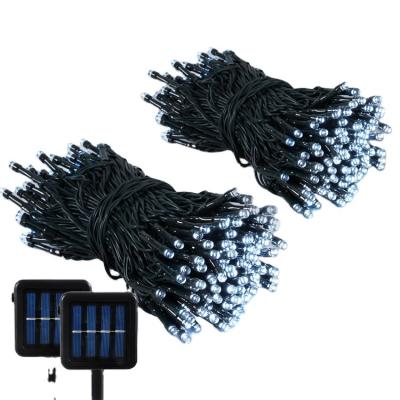 China String Light 8 Function Solar Panel String Indoor Outdoor Waterproof Remote Party Lights for sale