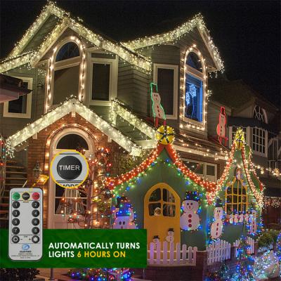 China Outdoor String Lights Holiday Lighting Dimmable Remote Control Led Decorations Wholesale Fairy String Lights for sale