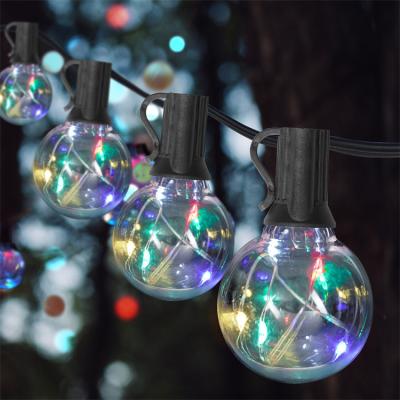 China Garden lights G40 Edison bulb string diwali connectable wedding christmas led decoration lights for events for sale