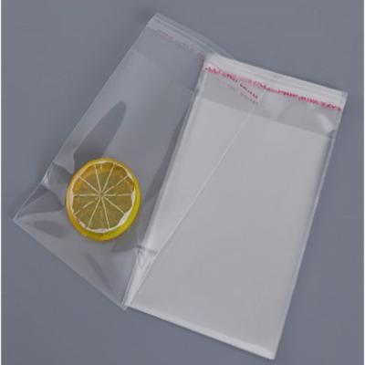 China Disposable High Quality Self Adhesive Seal Transparent Opp Plastic Bags Poly Recycled Garment Clothes Custom Printed Opp Bag for sale