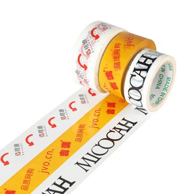 China 50mm Waterproof High Quality Factory Shipping Custom Logo Printed Bopp Packing Tape Strong Adhesive With Logo for sale