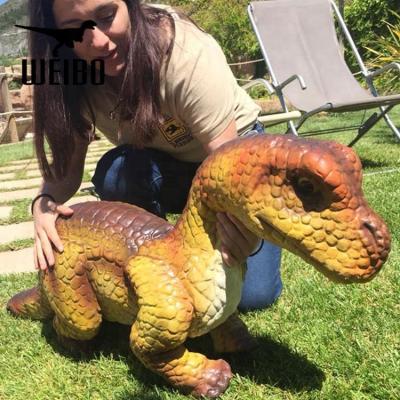 China Theme Park Realistic Life Size Dinosaur Show Baby Dinosaur Puppet for sale