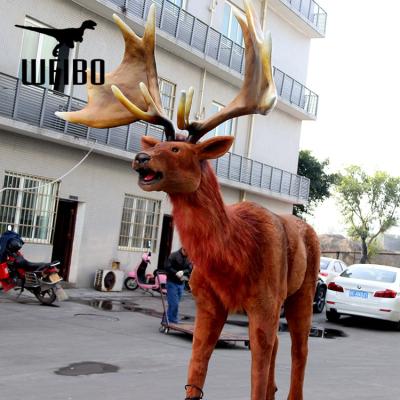 China Outdoor Animatronic Animal Deer Life Size Animal Reindeer for sale