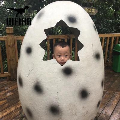 China Theme Park Handmade Life Size Dinosaur Egg for sale