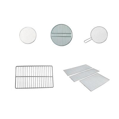 China Factory Supply Competitive Price BBQ Grill Wire Netting Shape BBQ Grill Rack Adjustable Size, Flat and Concave for Oven Baking for sale