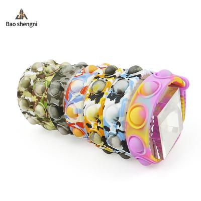 China Soft Custom Mini Color Bubble Strap With Date Watch Bands OEM ODM Silicone Lovely For Kids for sale