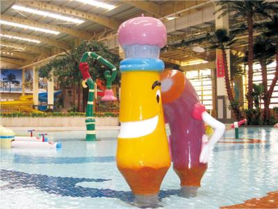 China spray park equipment, kids water play equipment, water slide equipment for sale