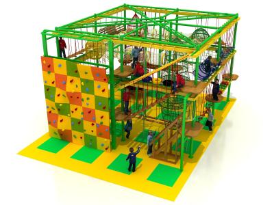 China family indoor park teenager rope course adventure indoor play area with climbing for sale