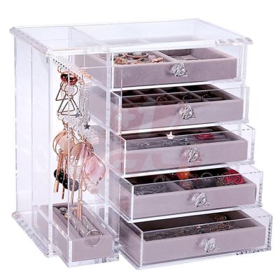 China Custom Best Quality Clear Large Acrylic Jewelry Display for sale