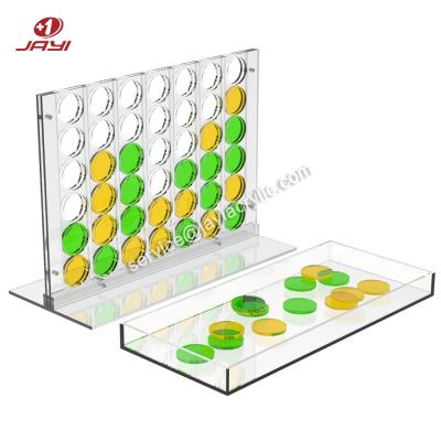 中国 JAYI Acrylic Connect 4 Game Set Family Indoor Board Game 4 In A Row Game 販売のため