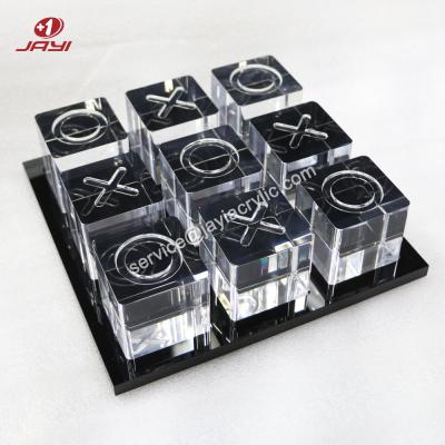 Китай Custom Transparent Acrylic Tic Tac Toe Game Clear Acrylic X and O Game Set продается