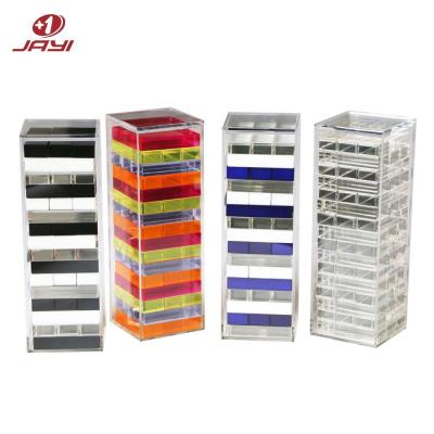 China JAYI Factory Wholesale Custom Personalized Acrylic lucite Stacking Block Game Set for sale