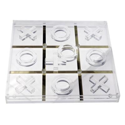 中国 Jayi High-end gift Clear Acrylic Tictactoe Gift Set 販売のため