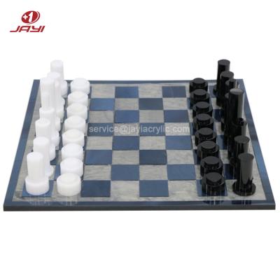 China Hot Sale Acrylic Chess Games Custom Lucite Chess Games Set for sale