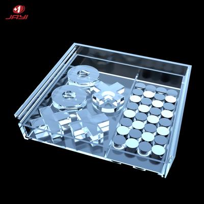 China Wholesale Acrylic Games Set Custom Lucite Chess Tic Tac Toe Games Set for sale