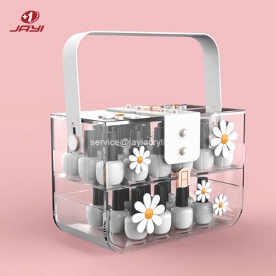 中国 China Custom Acrylic Box Bag For Storage Cosmetic /Makeup Product Storage Box Bag 販売のため