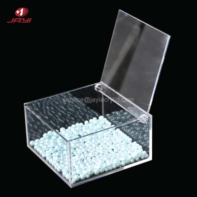 中国 Custom made acrylic storage box cost-effective white acrylic box 販売のため