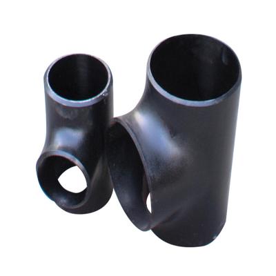 China CARBON STEEL SEAMLESS EQUAL REDUCING FITTING CARBON STEEL PIPE TEE BUTT WELD PIPE FITTING for sale