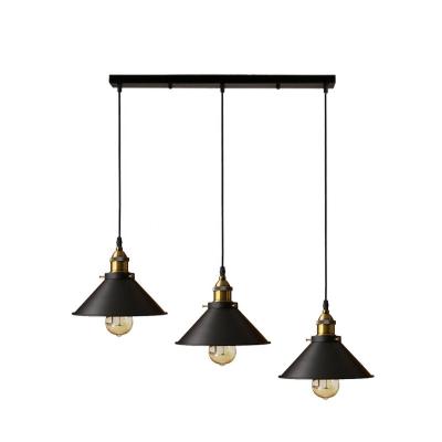 China Vintage Retro Iron Chandelier Pendant Lamp E27 Pendant Light Base Industrial Hanging Light Edison Home Lighting For Living Room for sale