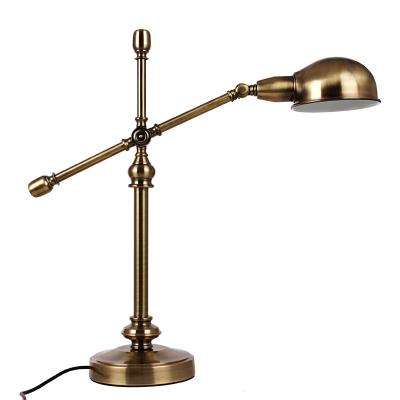 China E27 screw bulb is new modern home decor bedside interior decoration bronze metal available high end desk lamp for sale