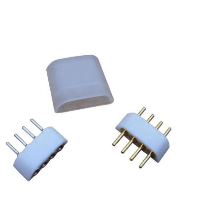 China LED Light / Lamp Led Header PCB Socket , 4 Pin Single Color PCB Led Connector for sale