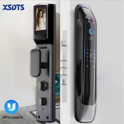 China New Fingerprint Security Lock Biometric Smart Door Lock Password Electronic Key Lock IC Card Unlock APP Camera D3S for sale