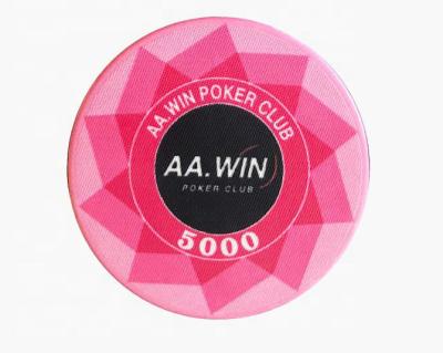 China Professional Custom Printed Set of Texas Poker Gambling Ceramic Chips Logo Wholesale Cheap Exquisite Art Poker Chip for sale