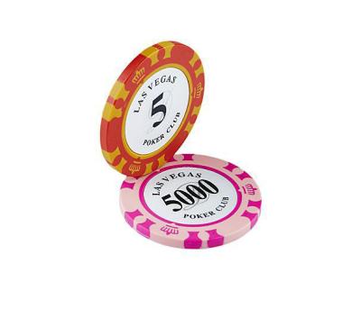 China Poker Chips Chips Monte Carlo Clay Poker Chip Set from Clay 14g Clay Two Tone Color for sale