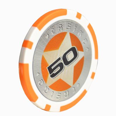 China ABS Poker Chips Supplier Providing Sticker Poker Chips ABS Poker Chips Available Customized Design for sale