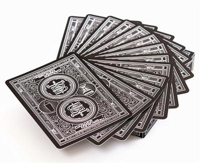 China Entertaiment Game Cards Unique Design Poker Poker Wholesale Advertising Black Card For Card Game for sale