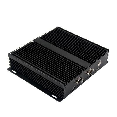 China x86 Recessed Fanless Computer , Fanless Embedded Industrial Box Mini PC 194.6*203.8*41.8 mm for sale