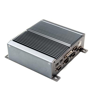 China Mini pc i7 5550U i5 4200U i3 4010U i3 5005U mini computer win7 barebone 185 x 194 x 64mm Fanless ITX industrial rugged aluminum case for sale